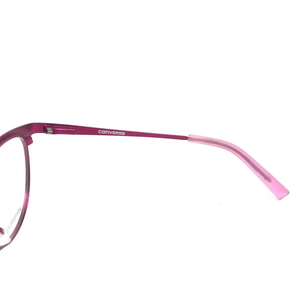 Converse Kids Eyeglasses Frames K500 SLATE/MAGENTA Grey Pink Round 47-17-125